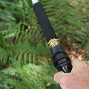 Watering wand with shut off valve